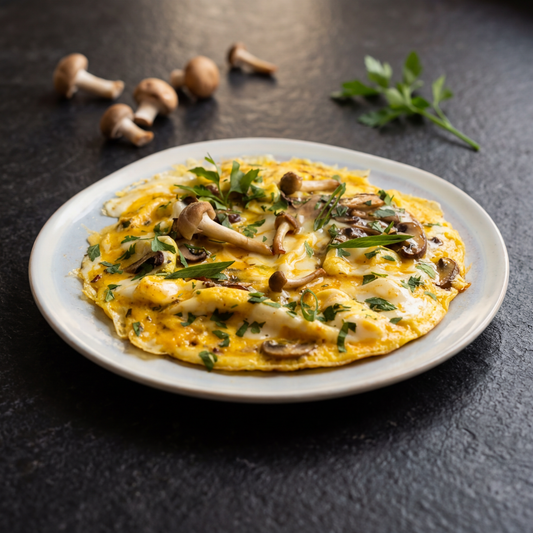 Omlett mit Pilzen